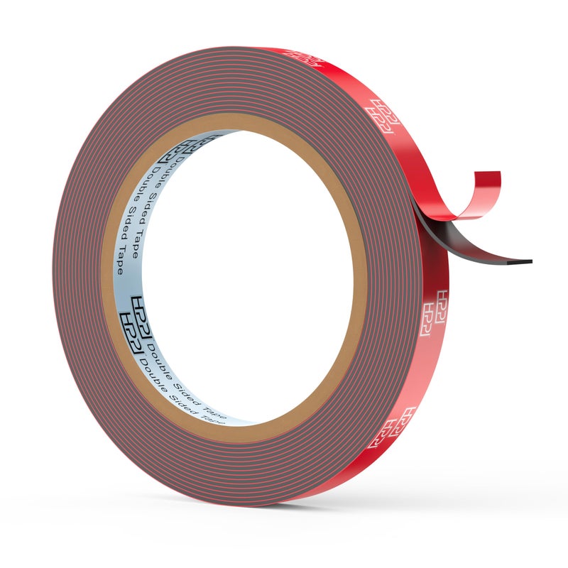 HpP شريط لاصق مزدوج الجوانب HPP، شريط قوي وعالي التحمل للاستخدام الداخلي والخارجي (0.5 بوصة × 16 قدم) - Image 1